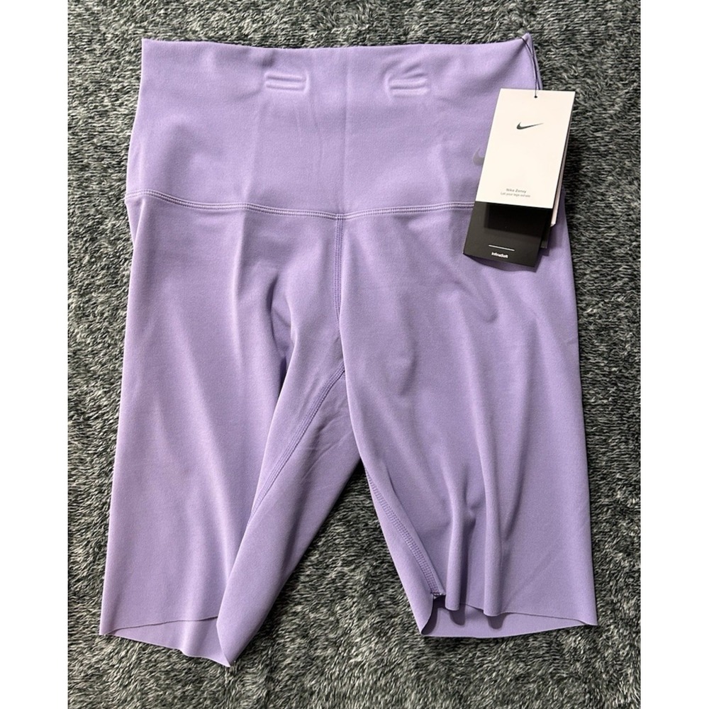 Nike Women's 8" Purple High Rise Small Training Shorts DZ6003-527 (C2)